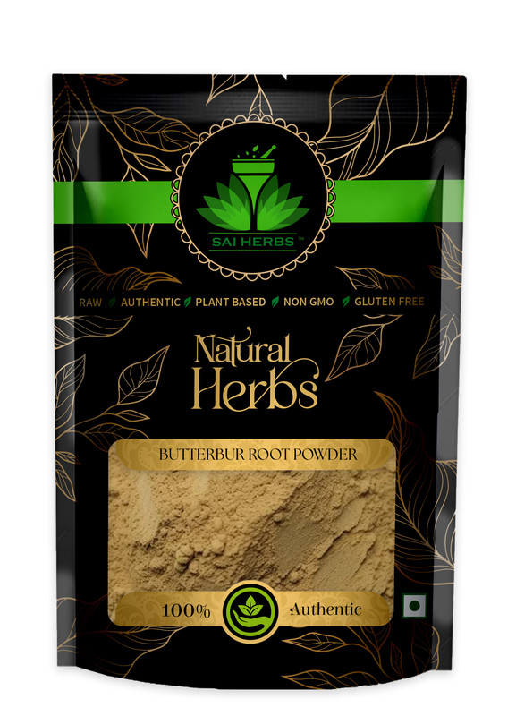 SAI HERBS Butterbur Root Powder Packet of 100 GM