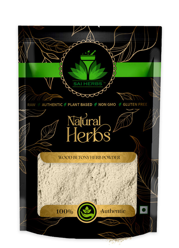 SAI HERBS Wood Betony Herb Powder Packet of 100 GM