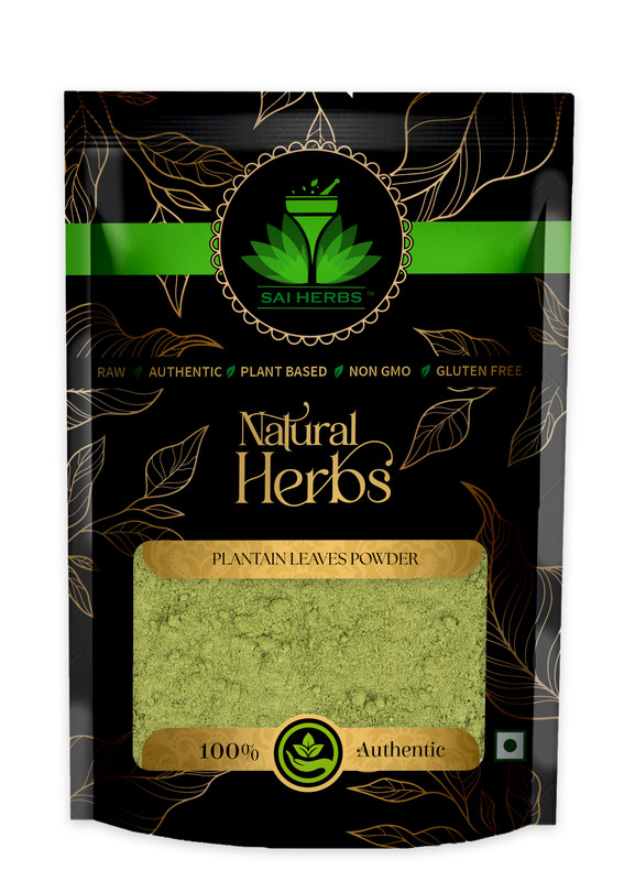 SAI HERBS Plantain Leaves Powder Packet of 100 GM