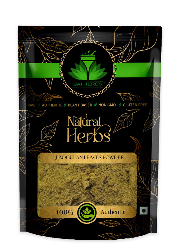SAI HERBS Jiaogulan Leaves Powder Packet of 100 GM