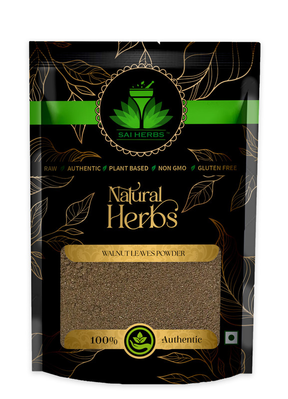 SAI HERBS Walnut Leaves Powder Packet of 100 GM