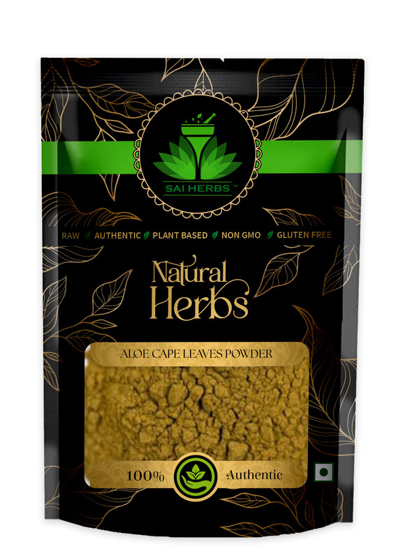 SAI HERBS Aloe Cape Leaves Powder Packet of 100 GM