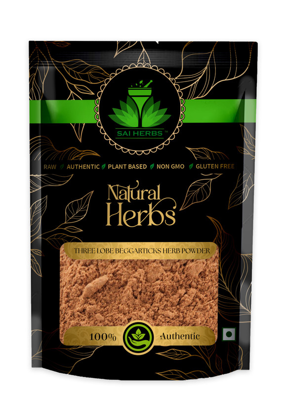 SAI HERBS Three Lobe Beggarticks Herb Powder Packet of 100 GM