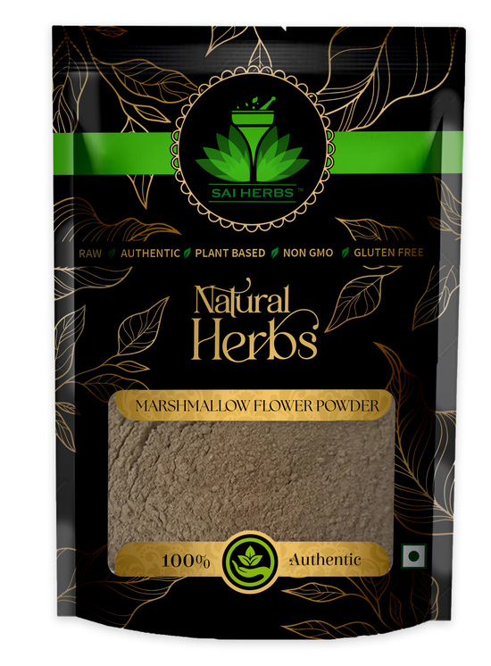 SAI HERBS Marshmallow Flower Powder Packet of 100 GM