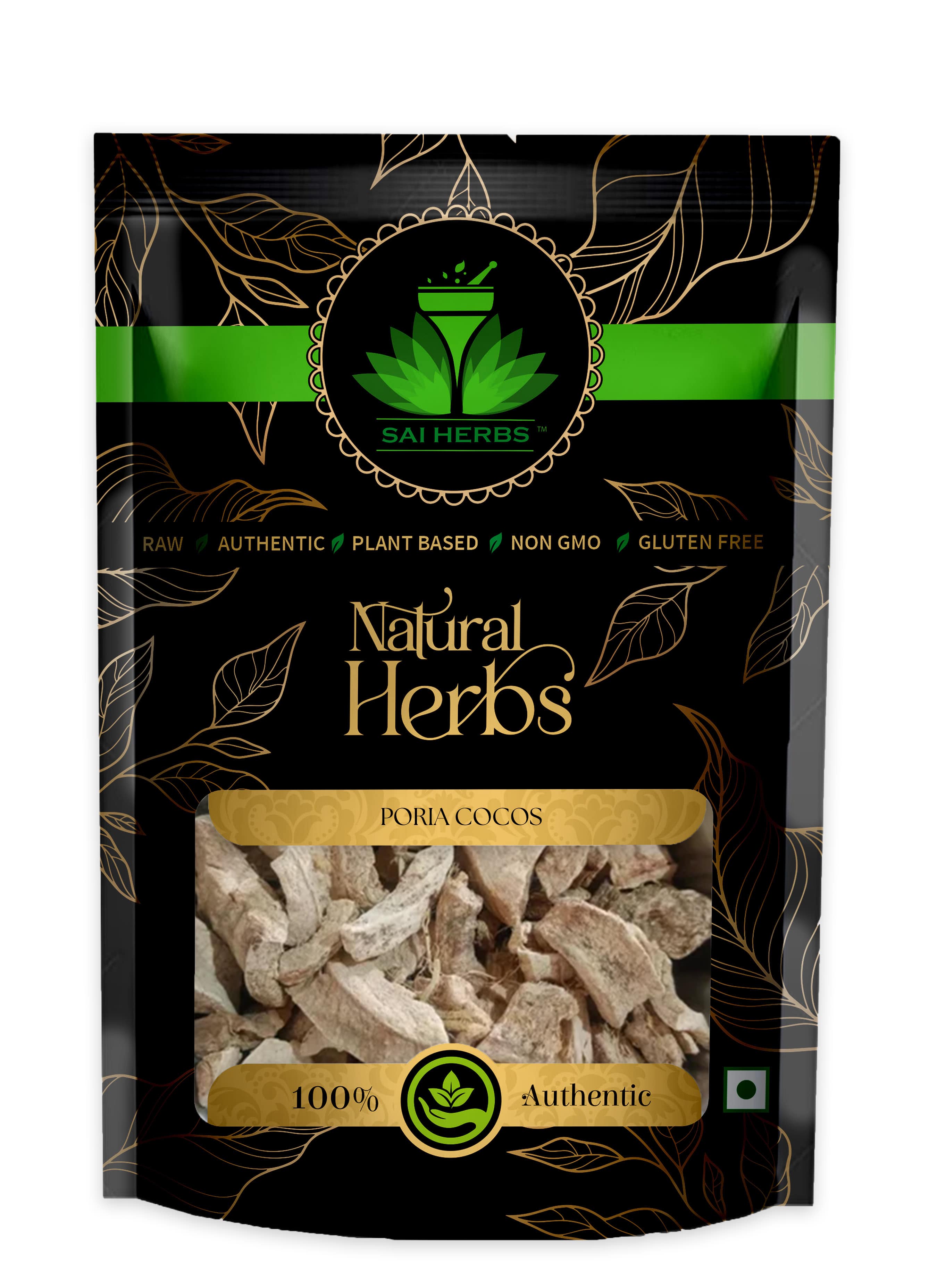 SAI HERBS Poria Cocos Packet of 100 GM