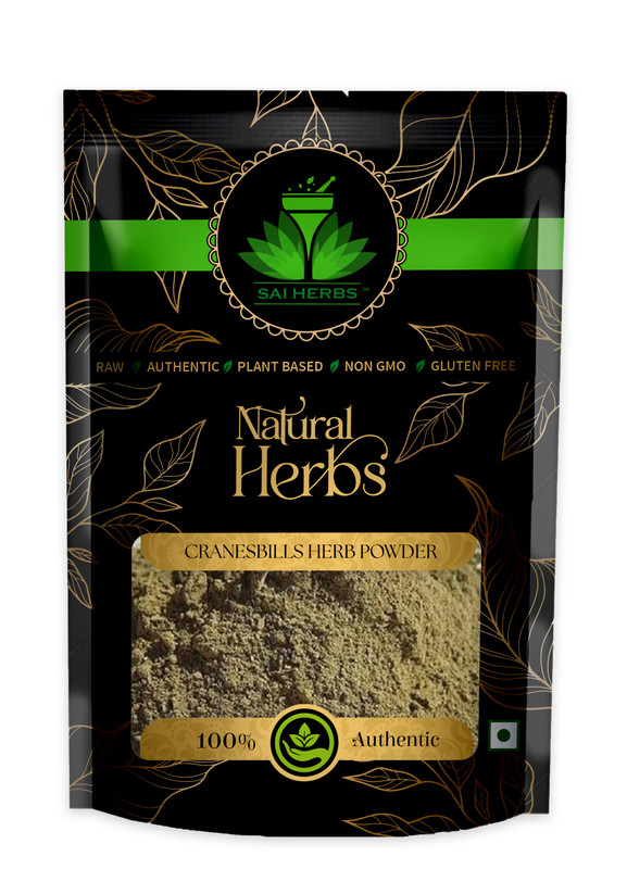 SAI HERBS Cranesbills Herb  Powder Packet of 100 GM