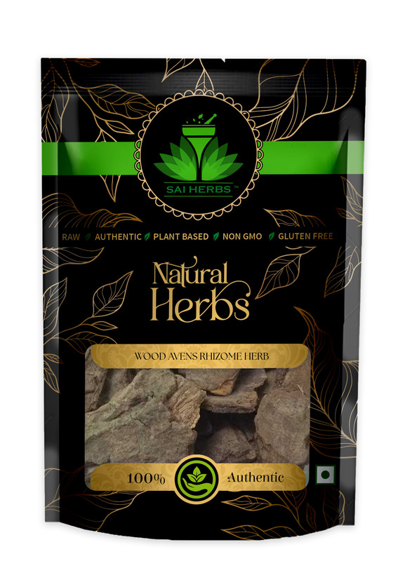 SAI HERBS Wood Avens Rhizome Herb Packet of 100 GM