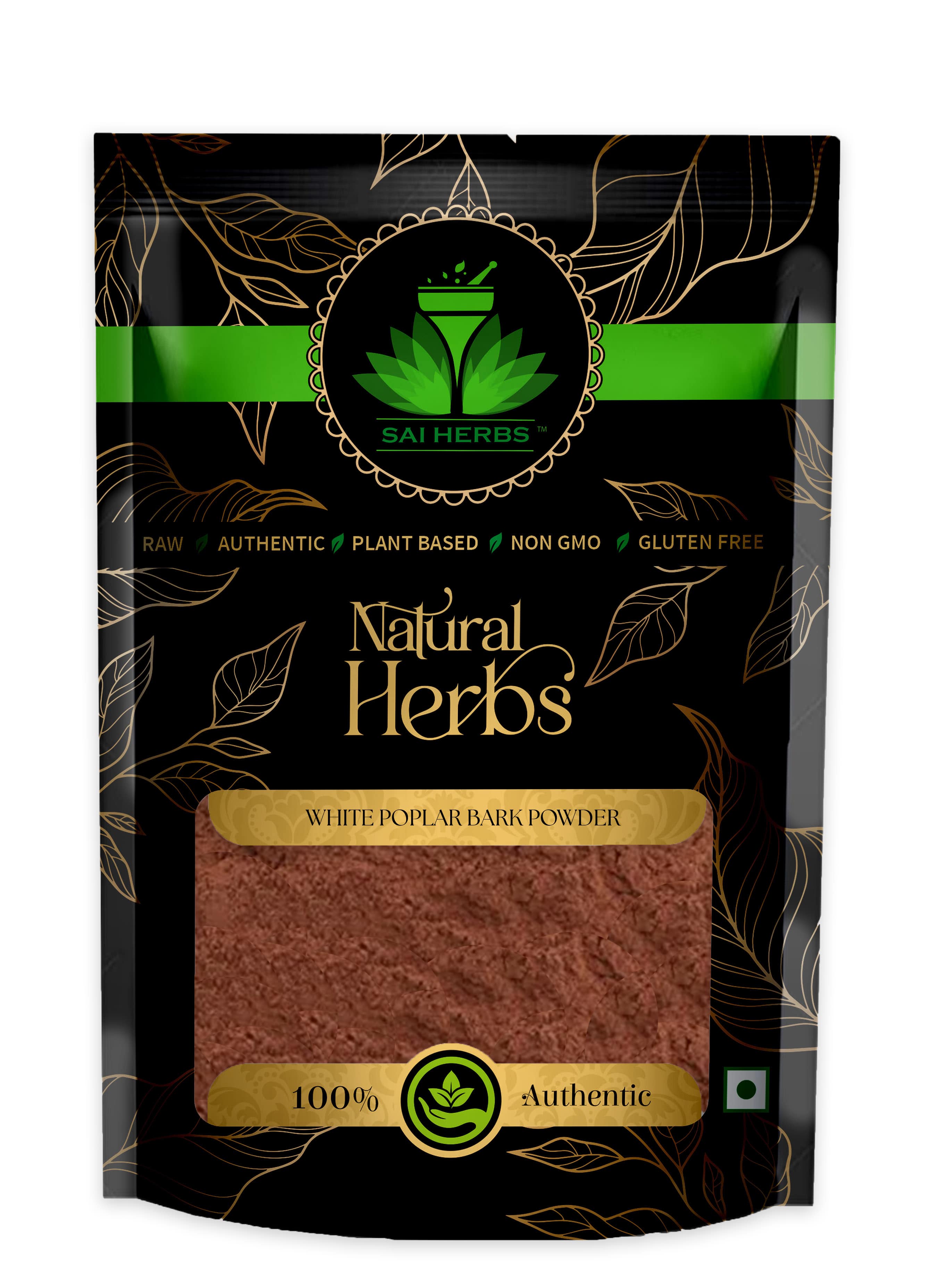 SAI HERBS White Poplar Bark Powder Packet of 100 GM