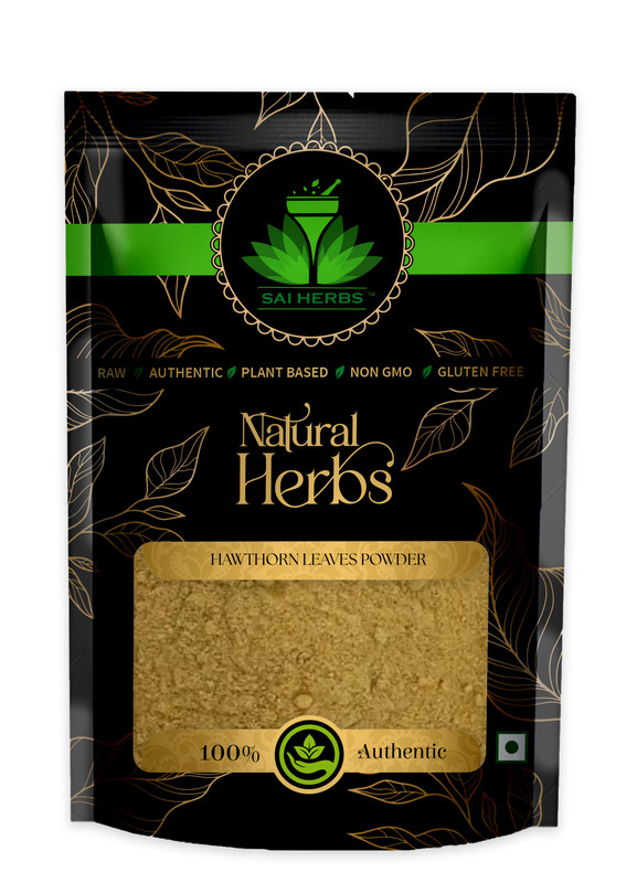 SAI HERBS Hawthorn Leaves Powder Packet of 100 GM