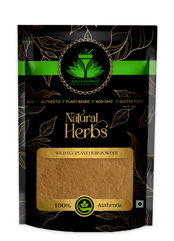 SAI HERBS Wild Eggplant Herb Powder Packet of 100 GM
