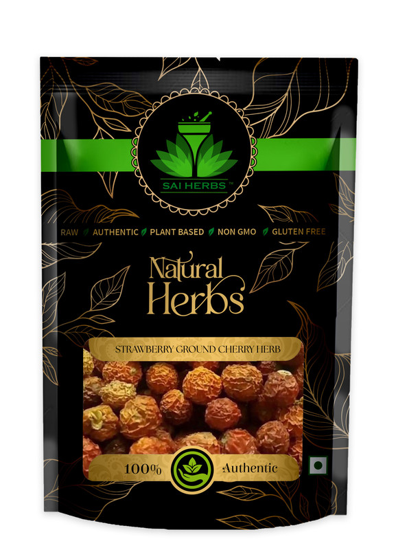SAI HERBS Strawberry Ground Cherry Herb Packet of 100 GM