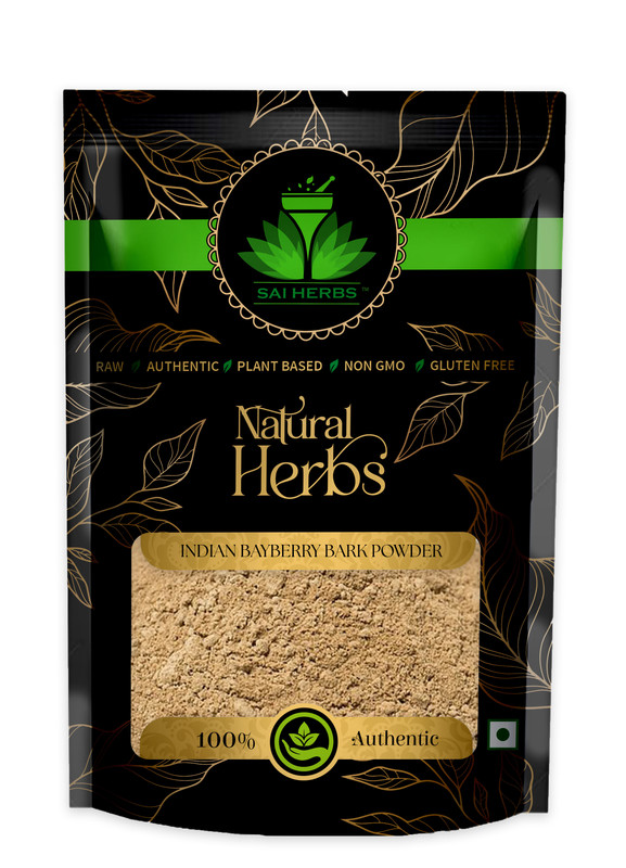 SAI HERBS Indian Bayberry Bark Powder Packet of 500 GM