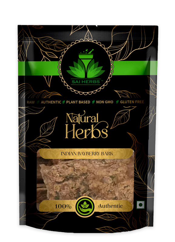 SAI HERBS Indian Bayberry Bark Packet of 500 GM