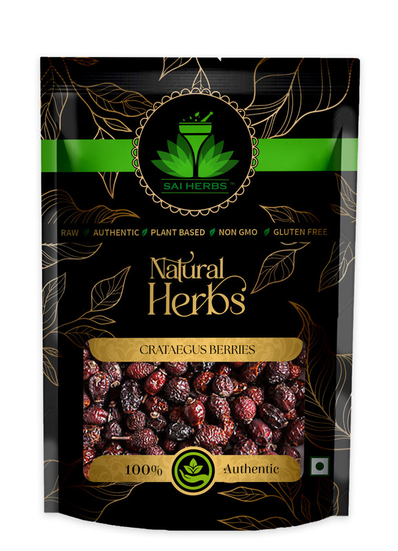 SAI HERBS Crataegus Berries Packet of 1000 GM