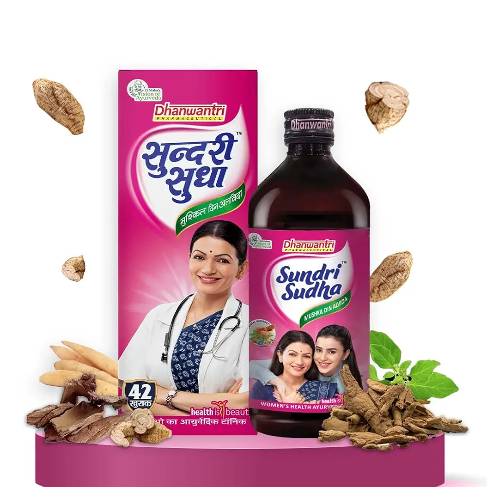 Dhanwantri Pharmaceutical Sundri Sudha Syrup Bottle of 380 ML
