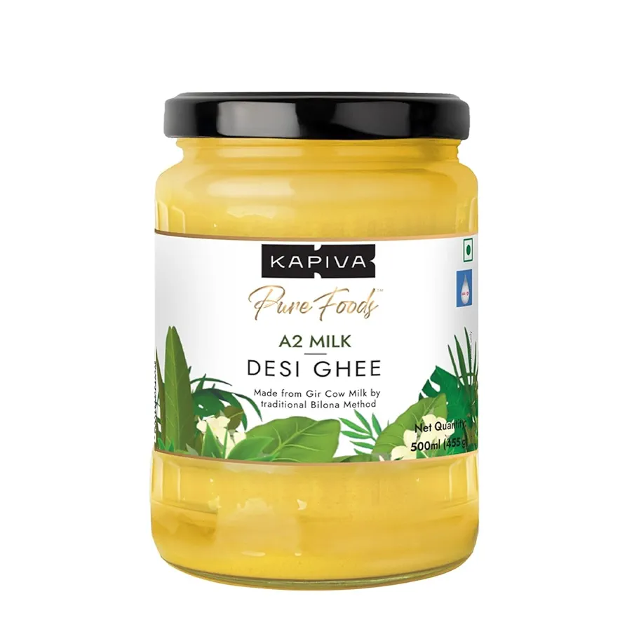 KAPIVA ORGANIC A2 Desi GHEE Jar of 500 ML