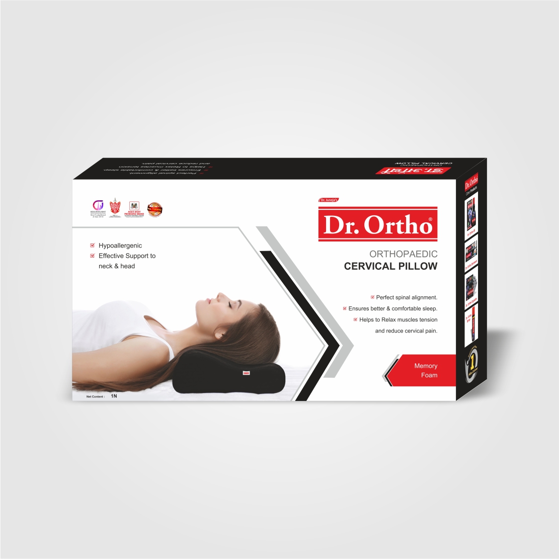Dr ortho Cervical pillow Box of 1 QTY