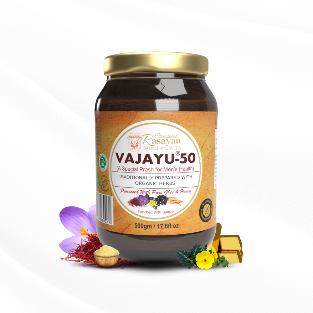 Vajayu 50 Prash Stamina Booster for Men Jar of 500 QTY