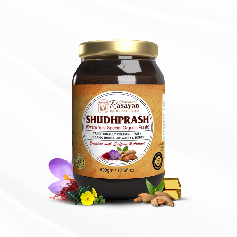 Shudhprash Organic Chywanprash with Swarn Yukt 500gm Jar of 500 GM