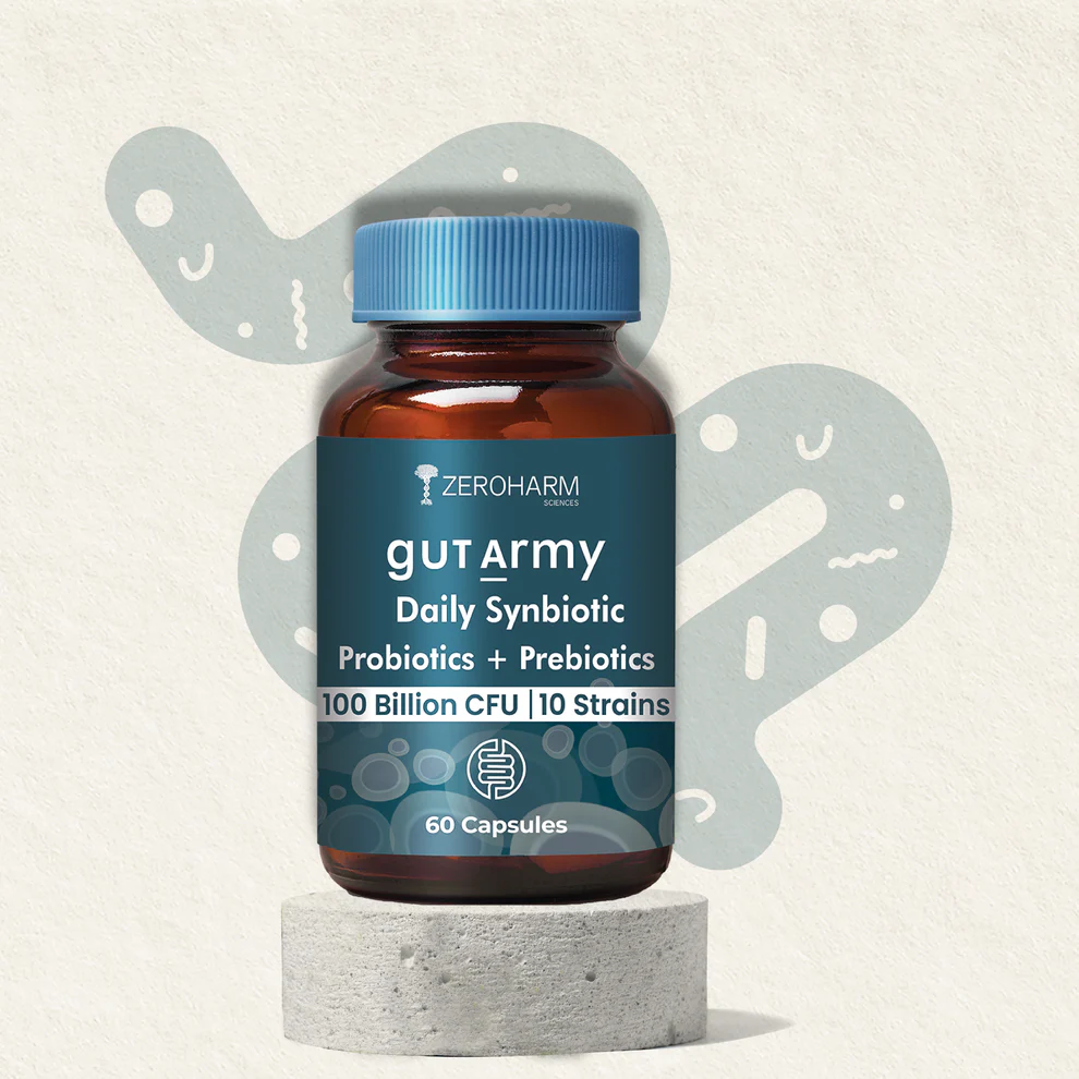 Zeroharm Gut Army 60 Capsules Jar of 60 QTY