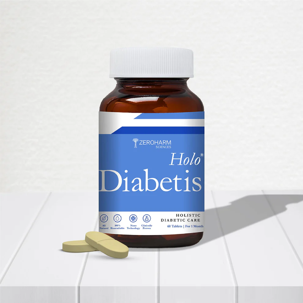 Zeroharm  Holo Diabetis 60 Tablet Jar of 60 QTY