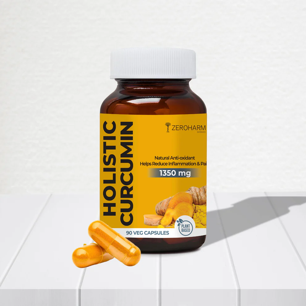 Zeroharm  Holistic Curcumin 90 Tablet Jar of 90 QTY