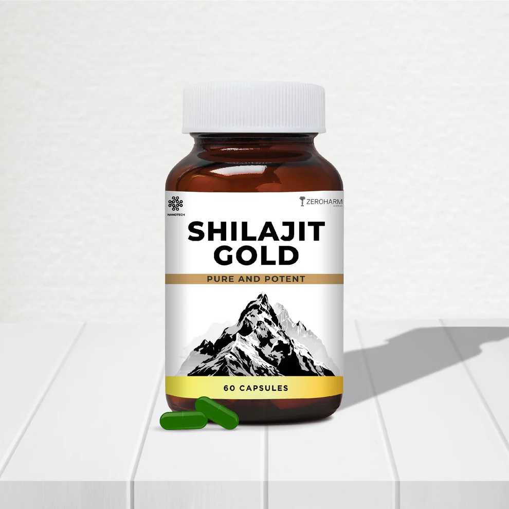 Zeroharm Shilajit Gold 60 Capsules Jar of 60 QTY