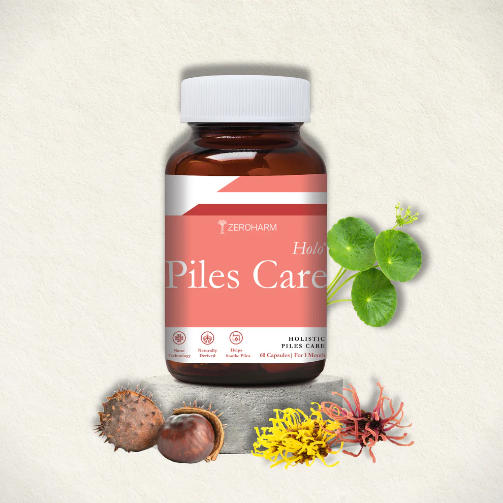 Zeroharm Holo Piles Care 60 Capsules Jar of 60 QTY