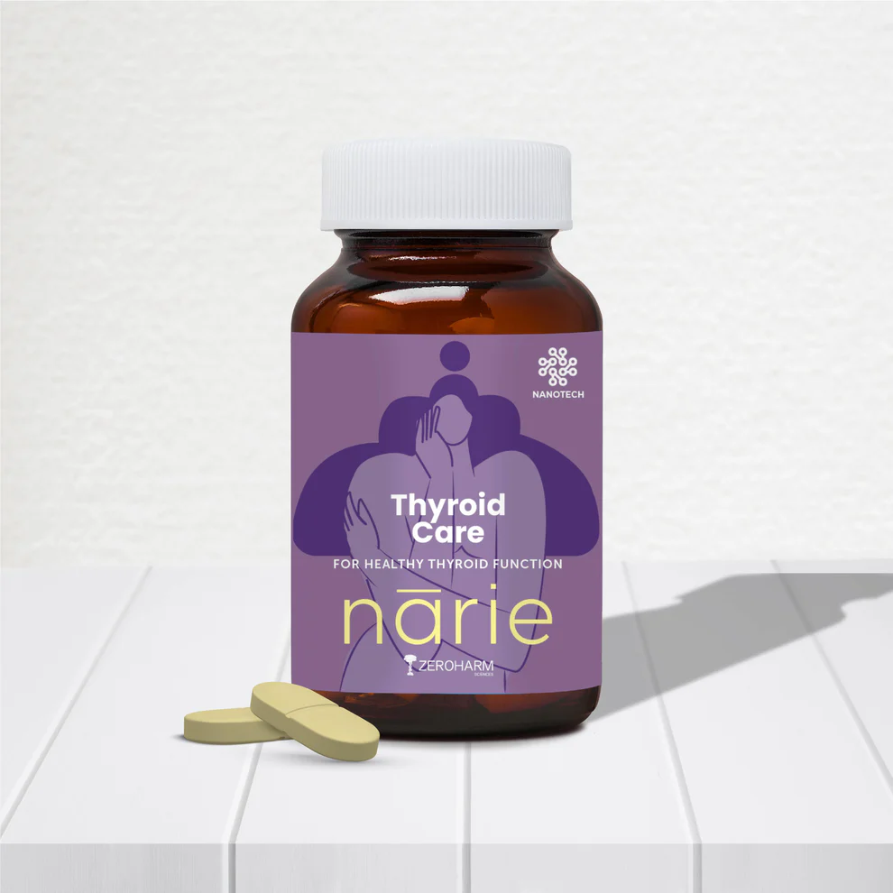 Zeroharm Narie Thyroid Care 60 Tablet Jar of 60 QTY