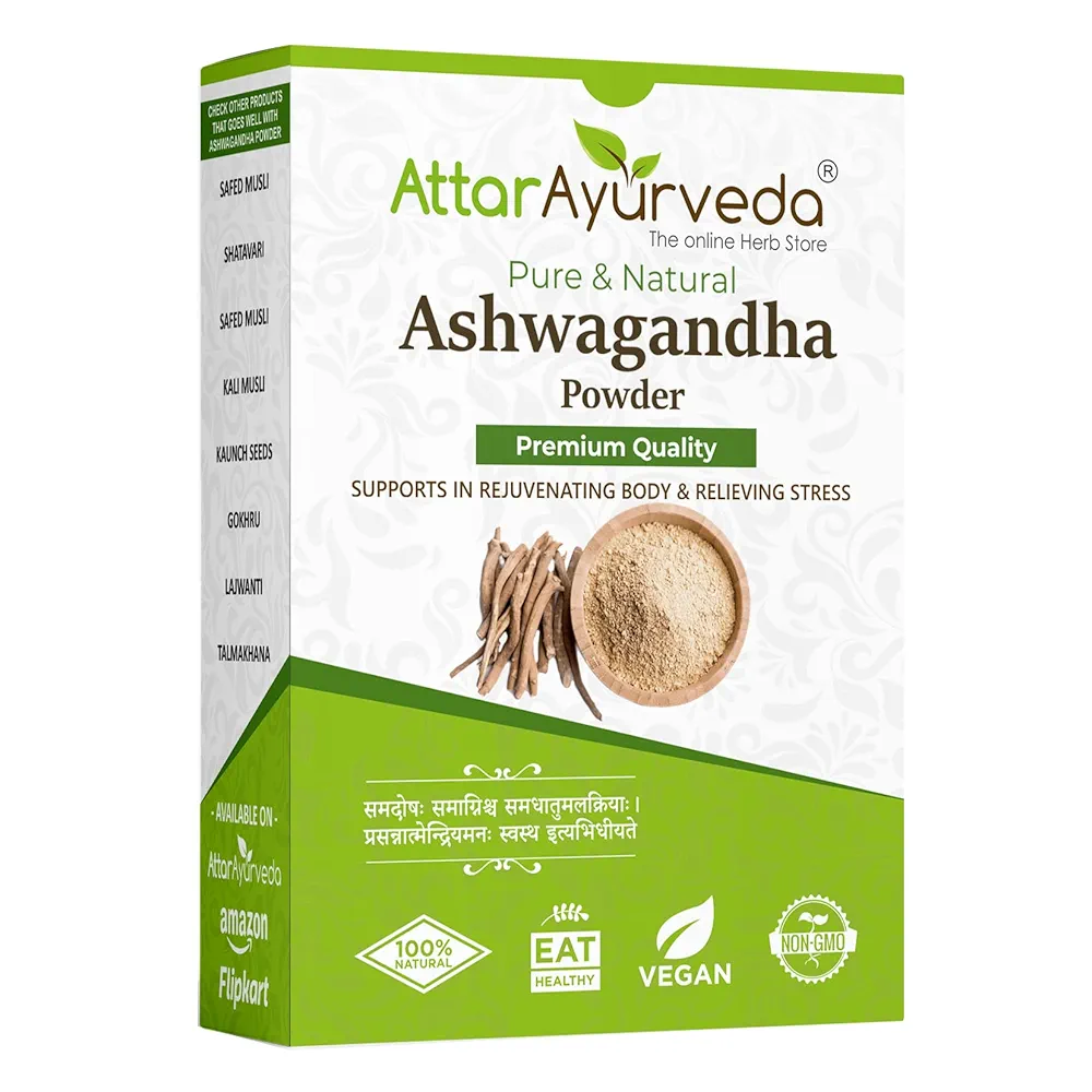 Attar Ayurveda Ashwagandha powder packet of 250 GM