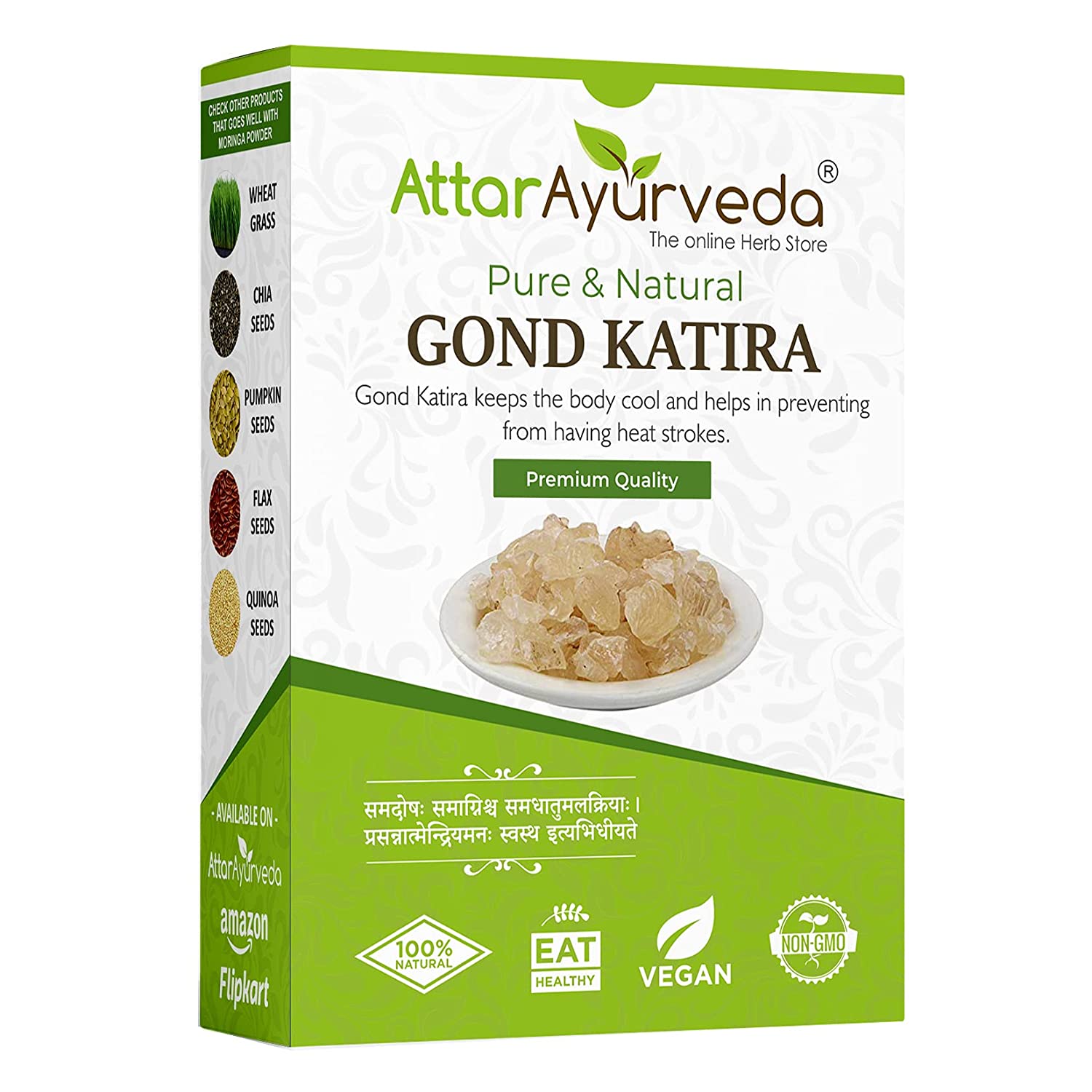 Attar Ayurveda Gond Katira Pure packet of 200 GM