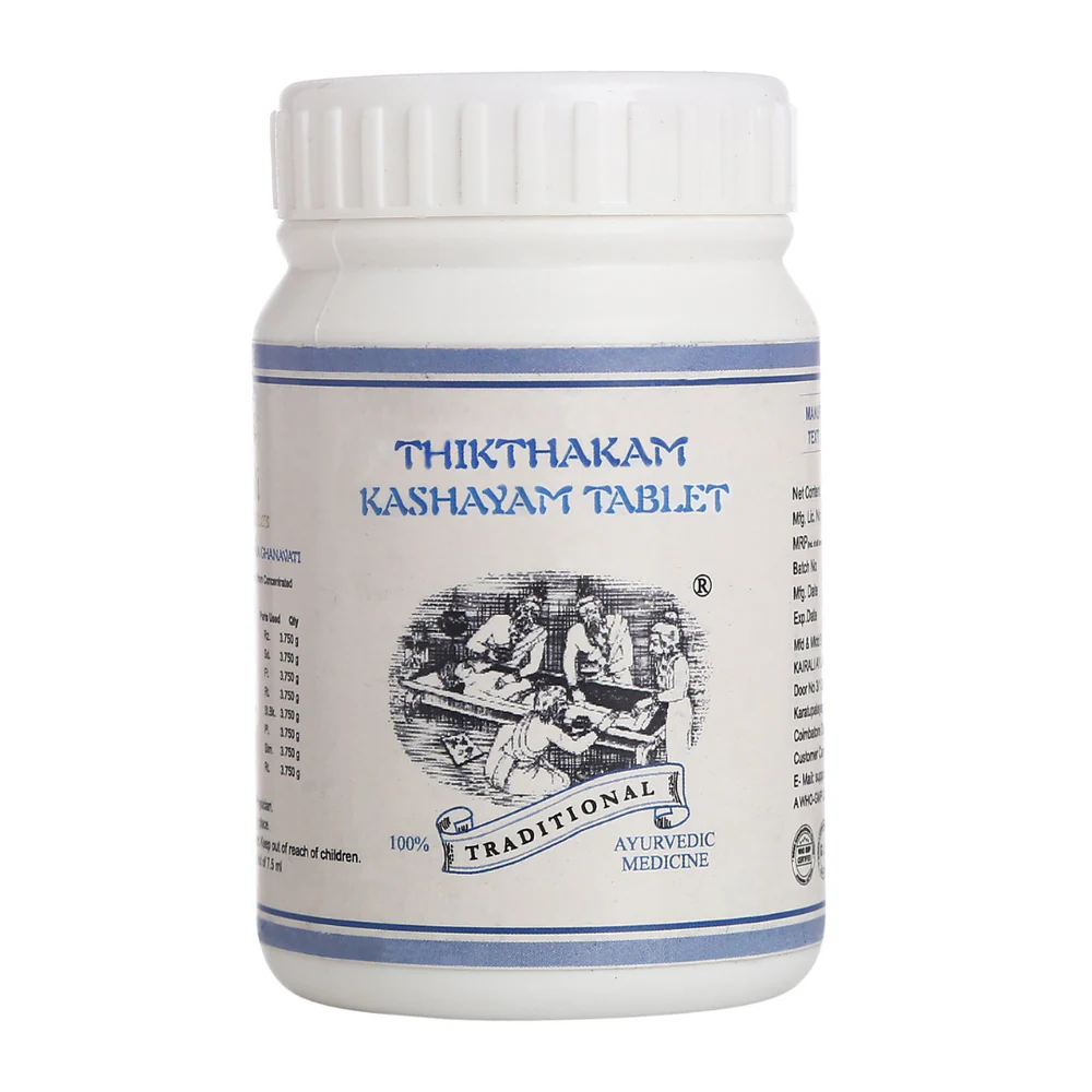 Kairali Thiktham Kashayam Tablet Jar of 60 QTY