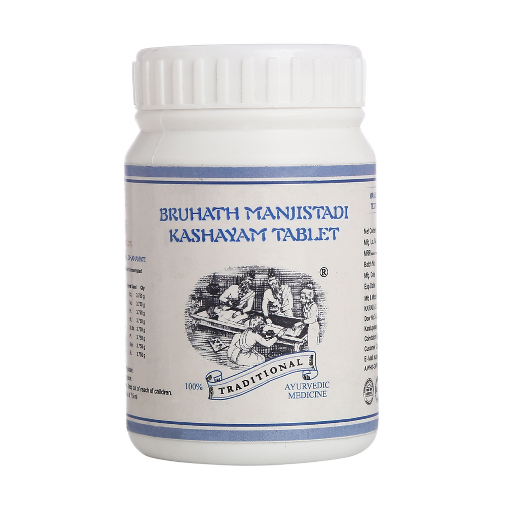 Kairali Bruhath Manjishtadi Kashayam Tablet Jar of 60 QTY