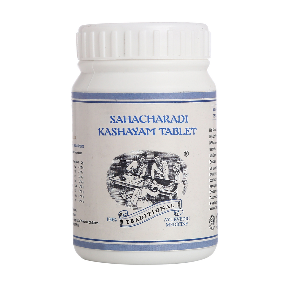 Kairali Sahacharadi Kashayam Tablet Jar of 60 QTY