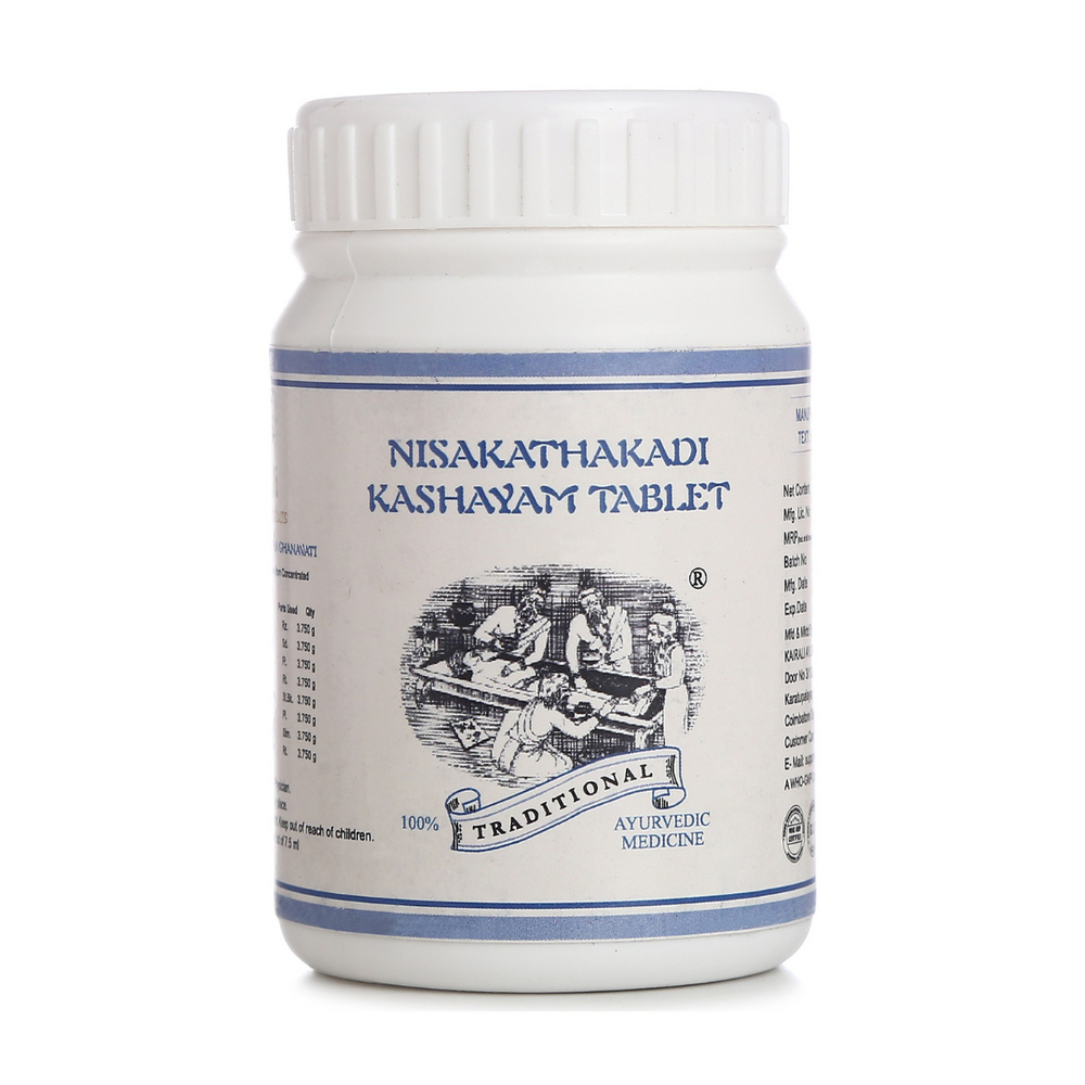 Kairali Nishakathakadi Kashayam Tablet Jar of 60 QTY