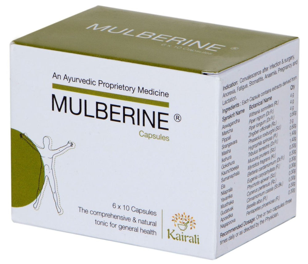 Kairali Mulberine Capsule strips of 60 QTY