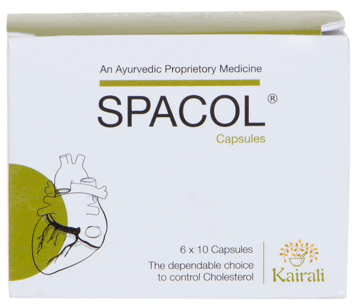 Kairali Spacol Capsules strips of 60 QTY