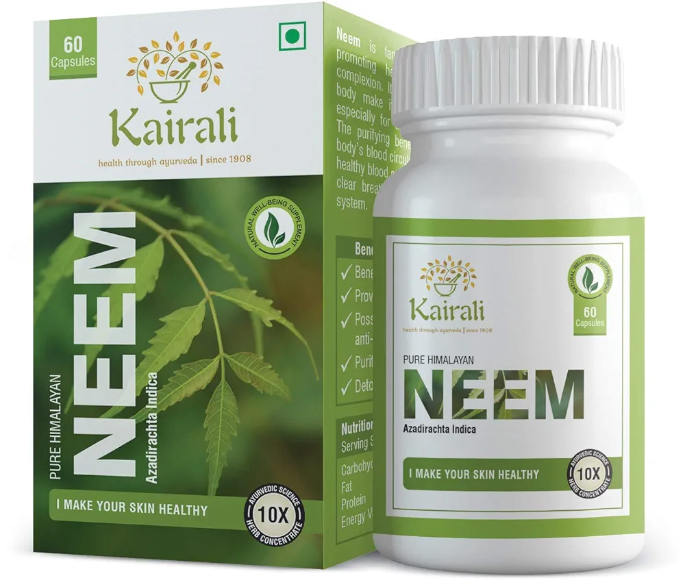 Kairali Neem Capsule jar of 60 QTY