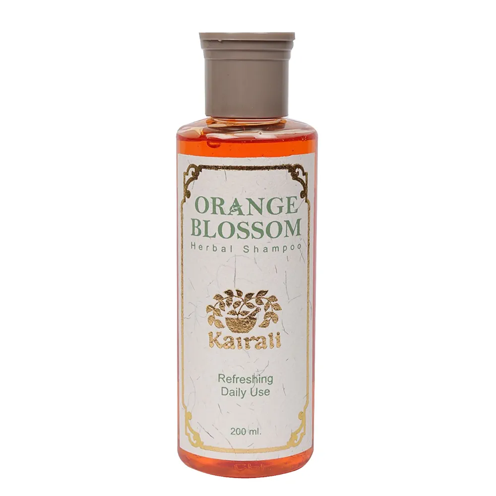 Kairali Orange Blossom Herbal Shampoo bottle of 200 ML