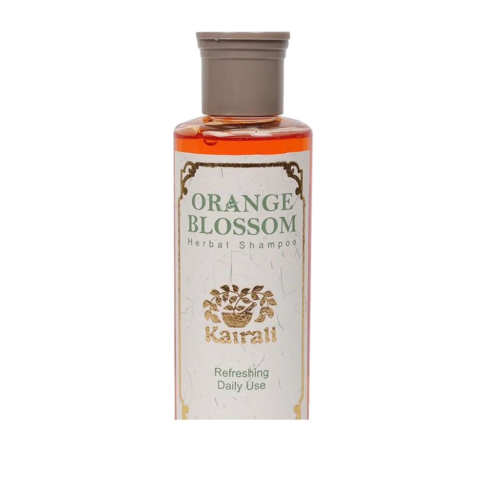 Kairali Orange Blossom Herbal Shampoo bottle of 500 ML