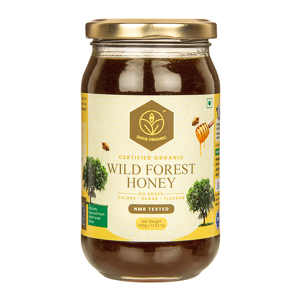 Shiva Organic Wild Forest Honey Jar of 250 GM