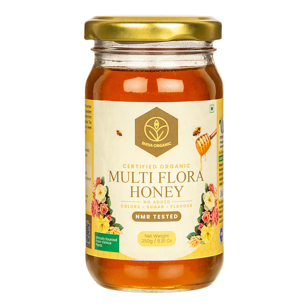 Shiva Organic Multi Flora Honey Jar of 500 GM