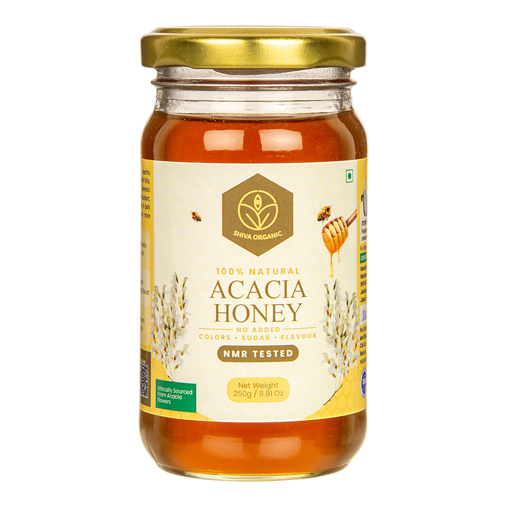 Shiva Organic Acacia Flower Honey Jar of 250 GM