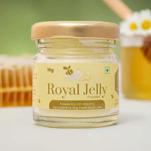 Shiva Organic Royal Jelly Powder Jar of 10 GM