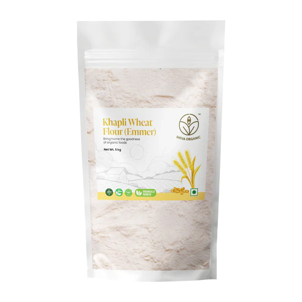 Shiva Organic Khapli Wheat Flour Emmer packet of 1500 GM