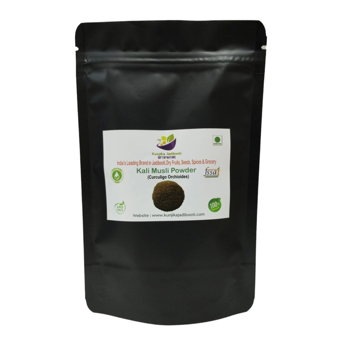 Kunjika Jadibooti Kali Musli  Black Musli Powder Pouch of 100 GM