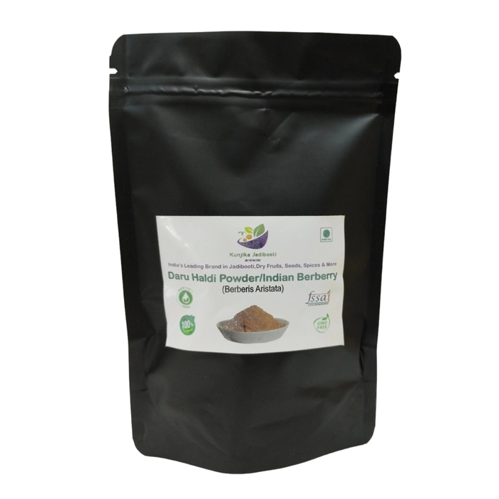 Kunjika Jadibooti Daru Haldi Chilka Herbal Powder Pouch of 100 GM