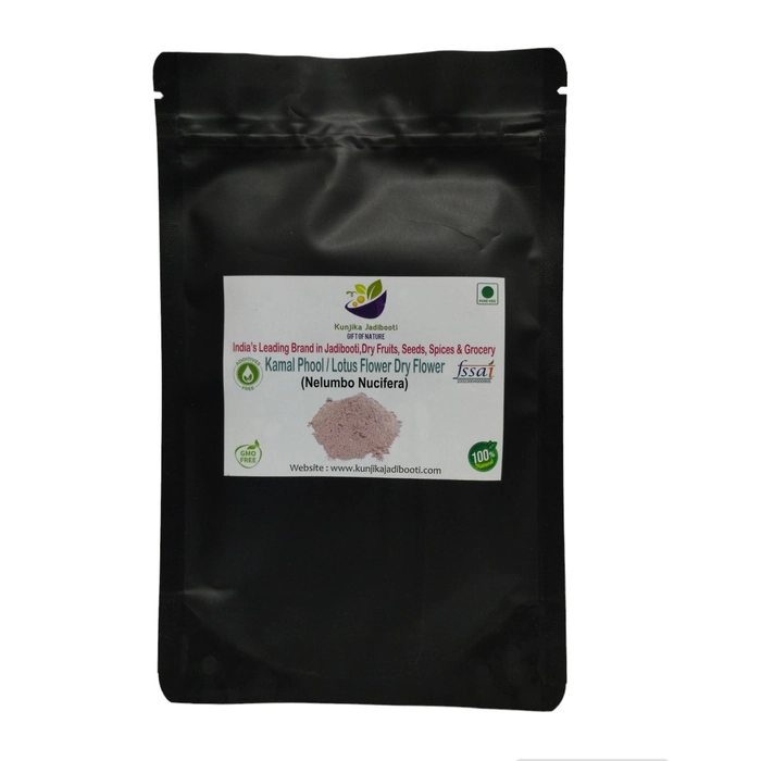 Kunjika Jadibooti Dried Natural Lotus Petal Powder Pouch of 100 GM