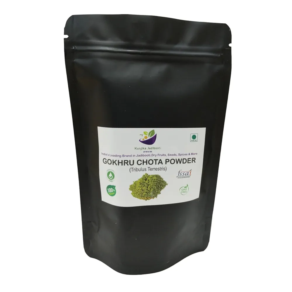 Kunjika Jadibooti Gokhru Chota Powder Pouch of 100 GM