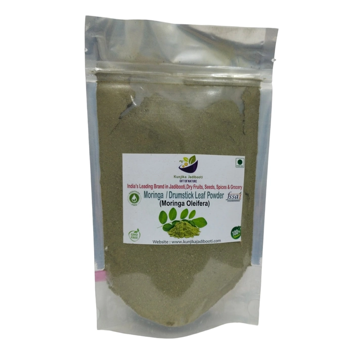Kunjika Jadibooti Moringa Leaves Powder Pouch of 100 GM